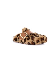 Grunland Ciabatta Sabot Boston Peluche Animalier Beige