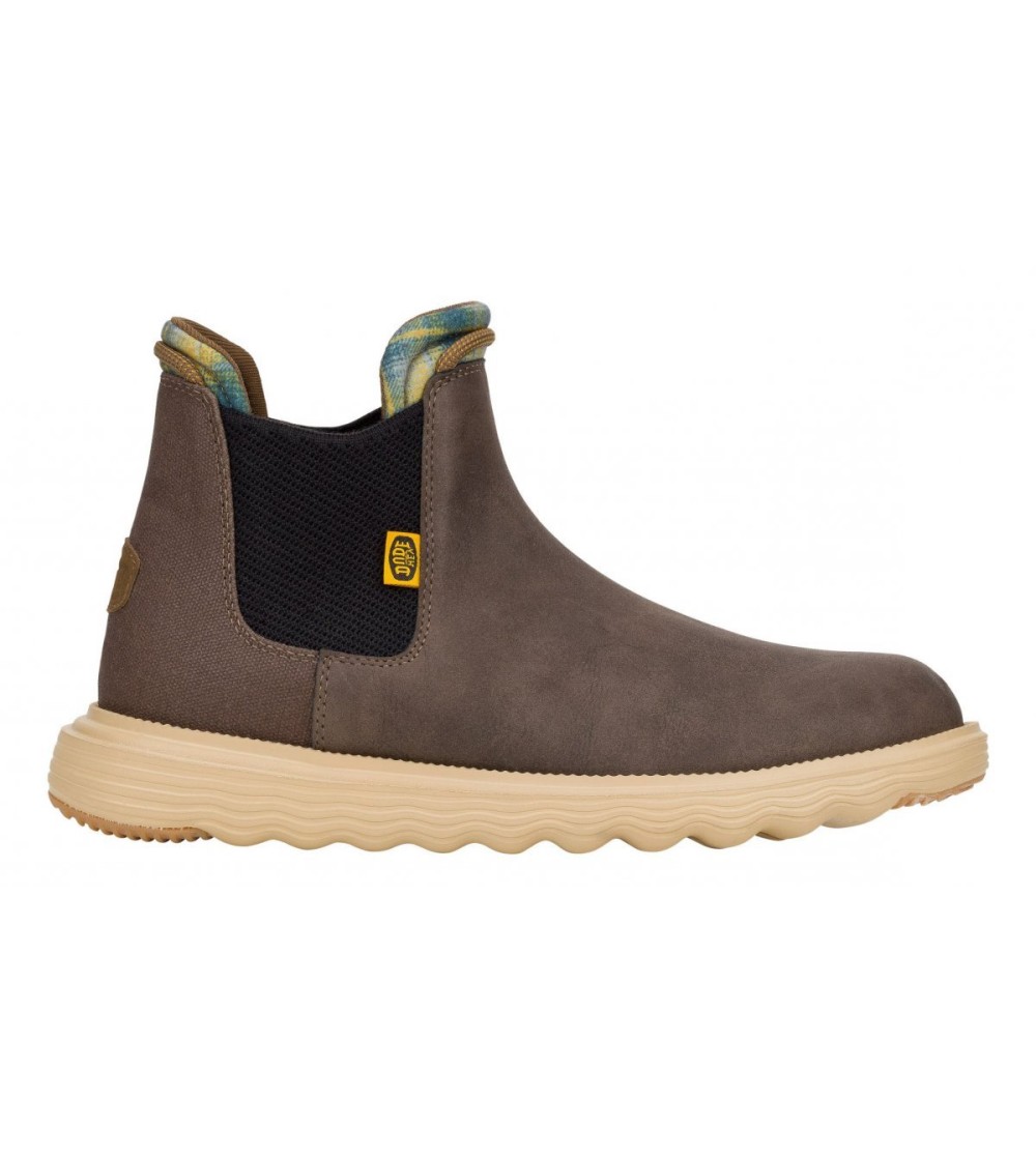 Hey Dude Beatles Uomo Branson Classic Risvolto Desert Brown