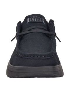 Hey Dude Slipon Uomo Wally Xtra Fondo Alto Camoscio Nero