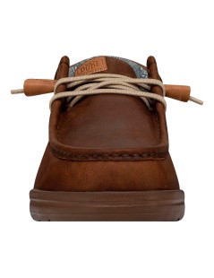 Hey Dude Slipon Uomo Wally Grip Leather Tutto Pelle Marrone
