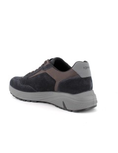 IGI &Co Sneakers Uomo Alta Vaschetta Camoscio Moro Blu Notte