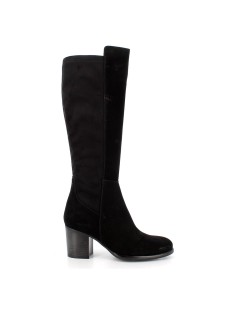 IGI &Co Stivale al Polpaccio Tacco Medio Zip Camoscio Nero
