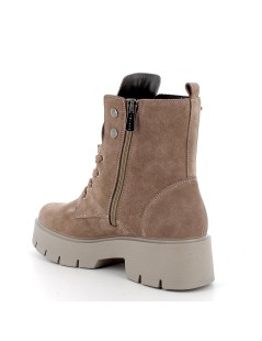 IGI &Co Tronchetti Anfibio Tacco Medio Gioiello Camoscio Fango