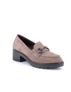IGI &Co Mocassino Tacco Medio Morsetto Camoscio Fango