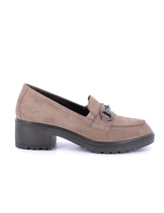 IGI &Co Mocassino Tacco Medio Morsetto Camoscio Fango