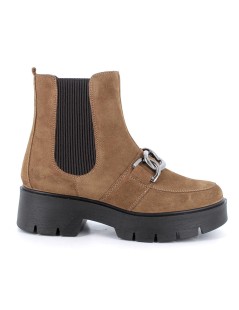 IGI &Co Tronchetto Elastico e Zip Morsetto Camoscio Cognac