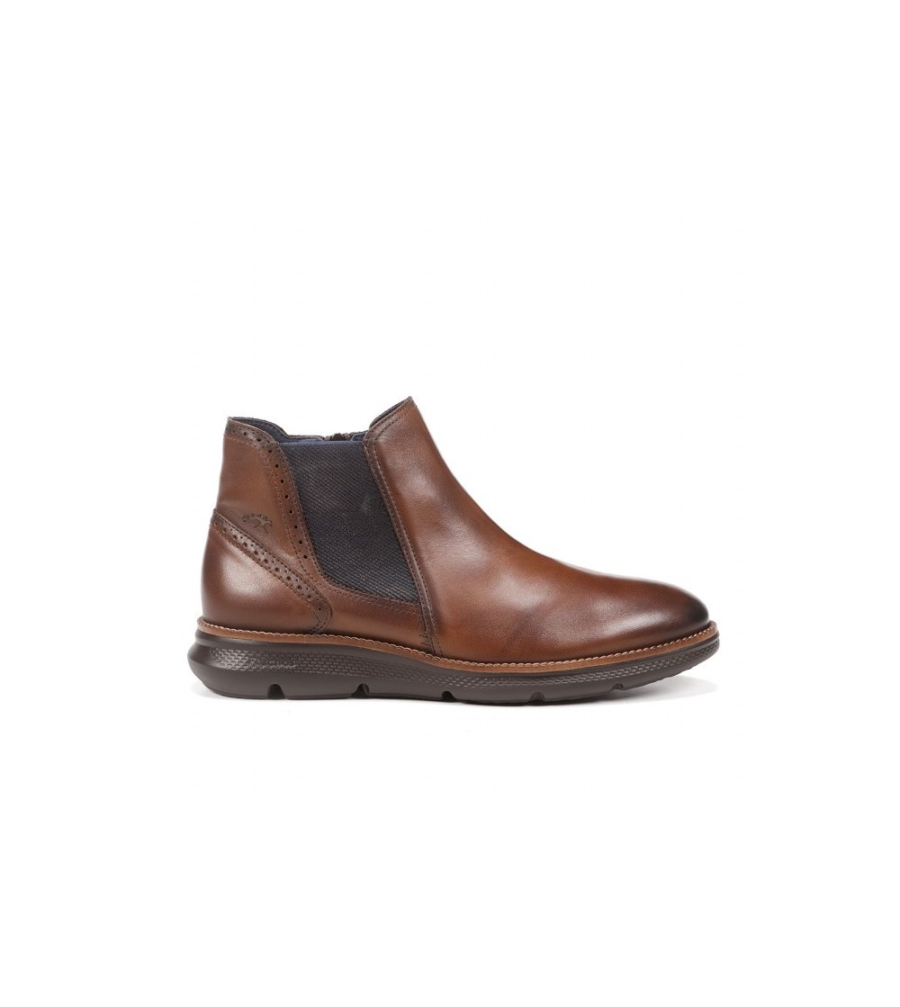 Fluchos Beatles Uomo Platform Zip Guardiolo Vitello Camel