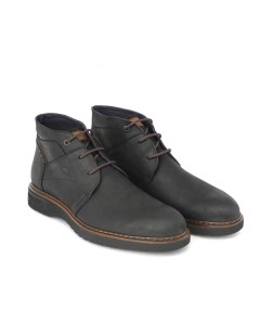 Fluchos Polacchine Alte Profilo Guardiolo Camoscio Nero