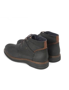 Fluchos Polacchine Alte Profilo Guardiolo Camoscio Nero