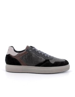 IGI &Co Sneakers Uomo Cassetta Memory Inserti Nappa Grigio Nero