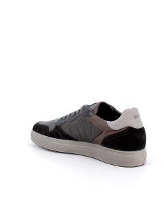 IGI &Co Sneakers Uomo Cassetta Memory Inserti Nappa Grigio Nero