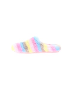 Grunland Ciabatta Ecologica Peluche Arcobaleno Rosa Multi