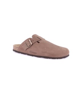 Grunland Ciabatta Uomo Boston Bio Birk Nabuk Marrone