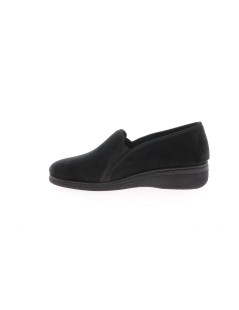 Grunland Pantofola Slipon Comfort Logo Strass Velour Nero