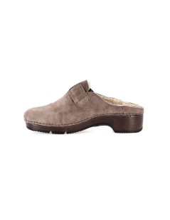 Grunland Ciabatta Olandese Danskko Tacco Camoscio Tortora
