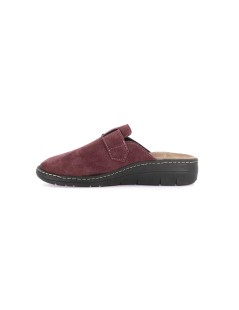 Grunland Ciabatta Sabot Plantare Estraibile Camoscio Bordeaux