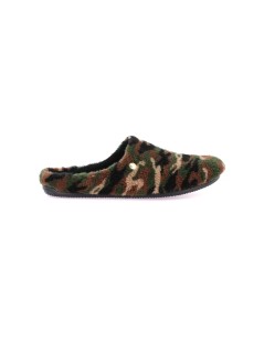 Grunland Ciabatto Uomo Tessuto Camouflage Kaki Militare