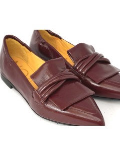 Noa Mocassino Punta Tacco Basso Morsetto Fiocco Naplak Bordeaux