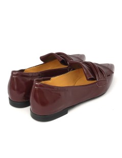 Noa Mocassino Punta Tacco Basso Morsetto Fiocco Naplak Bordeaux