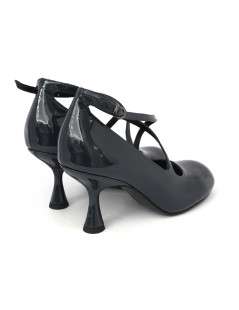 Luciano Barachini Decollette Charly Rocchetto Incrocio Naplak Blu Ottanio