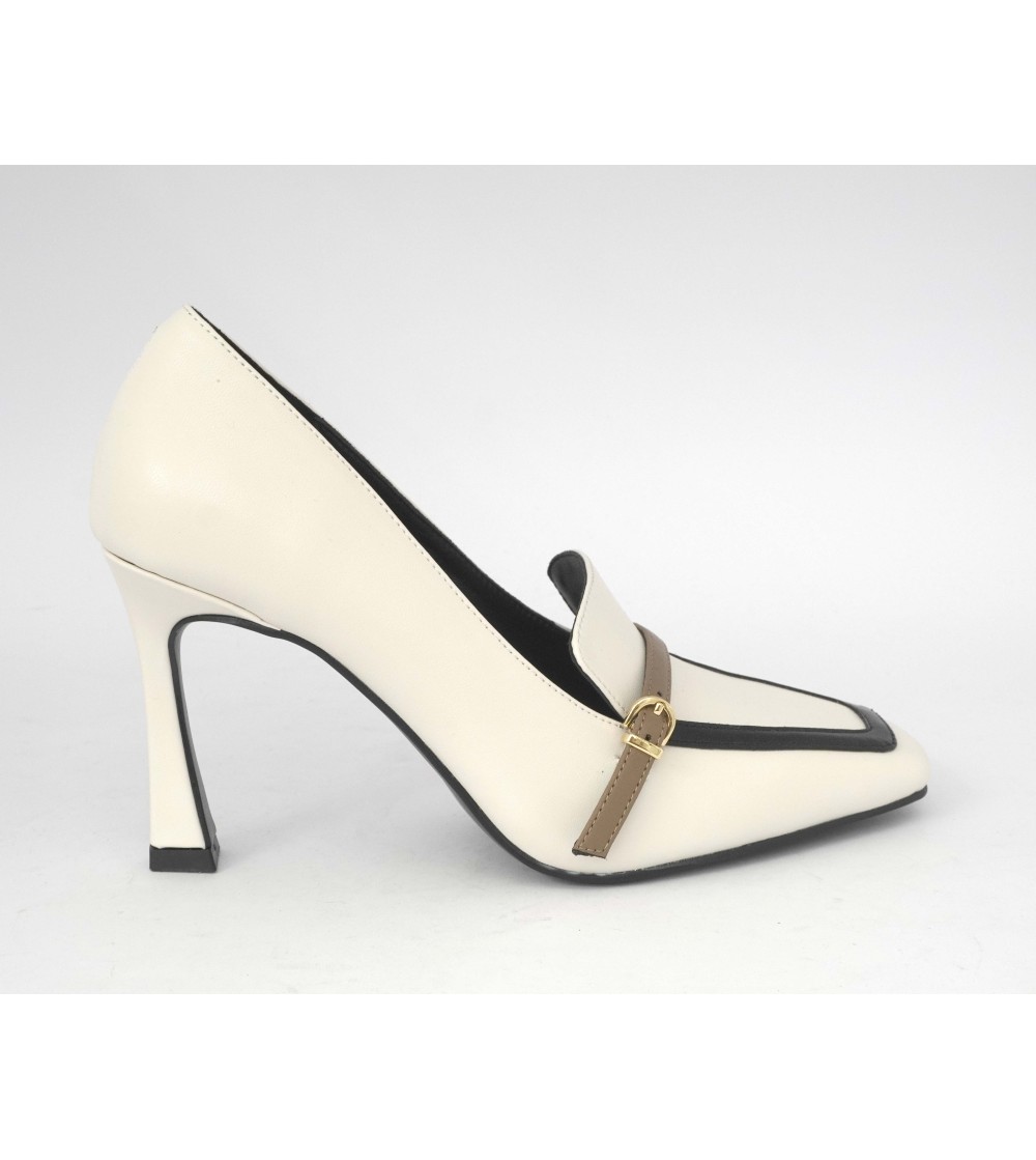 Luciano Barachini Decollette Accollata Vaschetta Nappa Burro