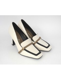 Luciano Barachini Decollette Accollata Vaschetta Nappa Burro