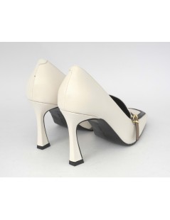 Luciano Barachini Decollette Accollata Vaschetta Nappa Burro