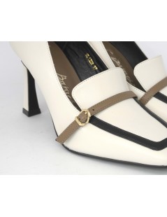 Luciano Barachini Decollette Accollata Vaschetta Nappa Burro