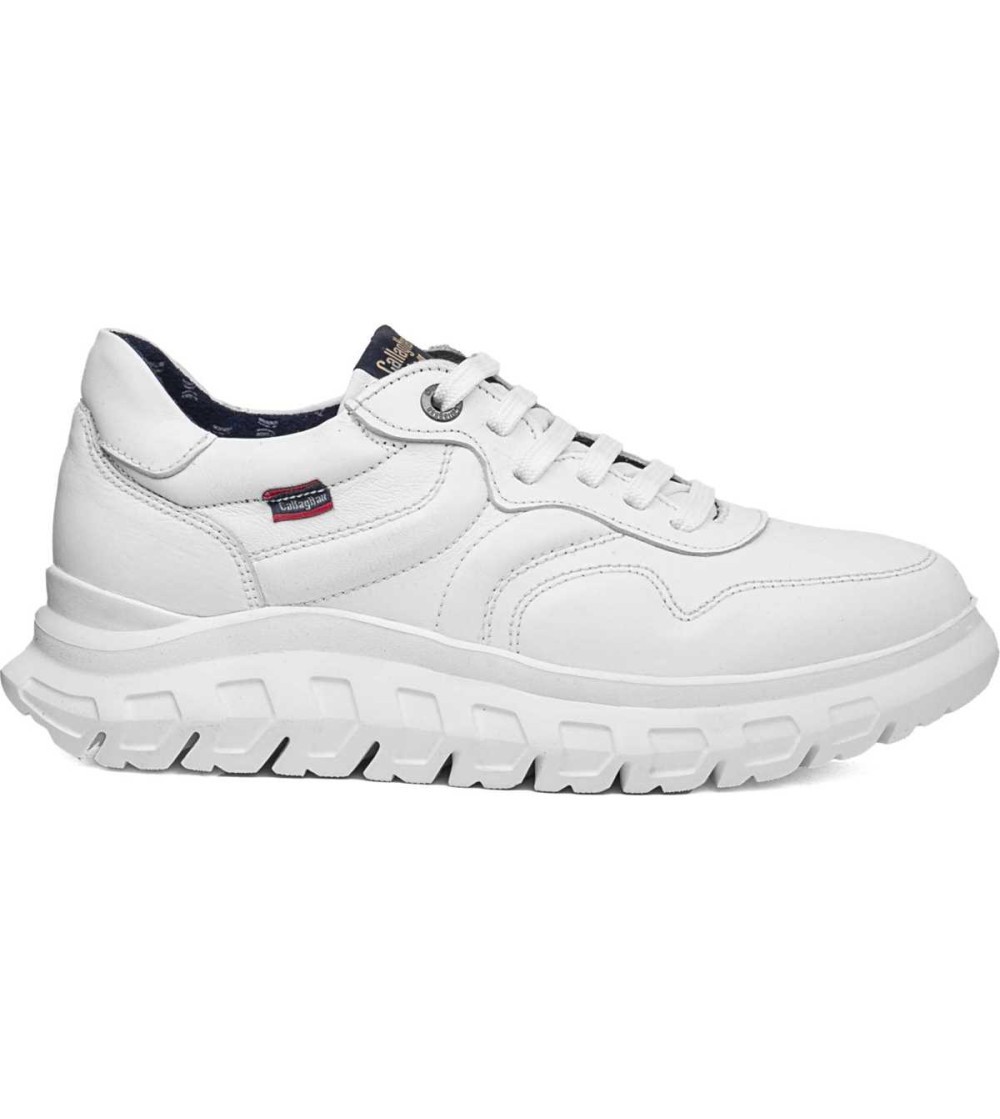 Callaghan Sneakers Uomo Squalo2 Sport Pelle Bianco