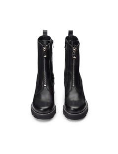 Cult Tronchetto Grace 3929  Tacco Zip Centrale Elastici Nero