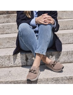 Enval Soft Slipon Sportivo Comfort Accessorio Camoscio Fango