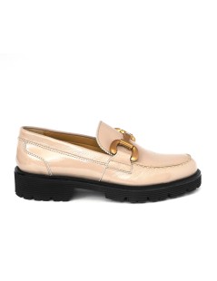 Triver Flight Mocassino College Accessorio Naplak Nude Rosa