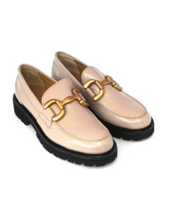 Triver Flight Mocassino College Accessorio Naplak Nude Rosa
