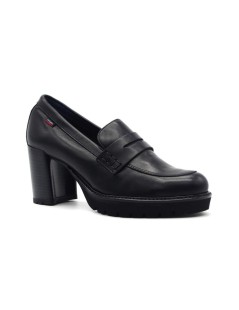 Callaghan Mocassino Jazz Tacco Plateau Alto Pelle Nero