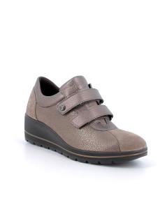 Enval Soft Sneakers Classic 2 Velcro Tessuto Elastic Taupe