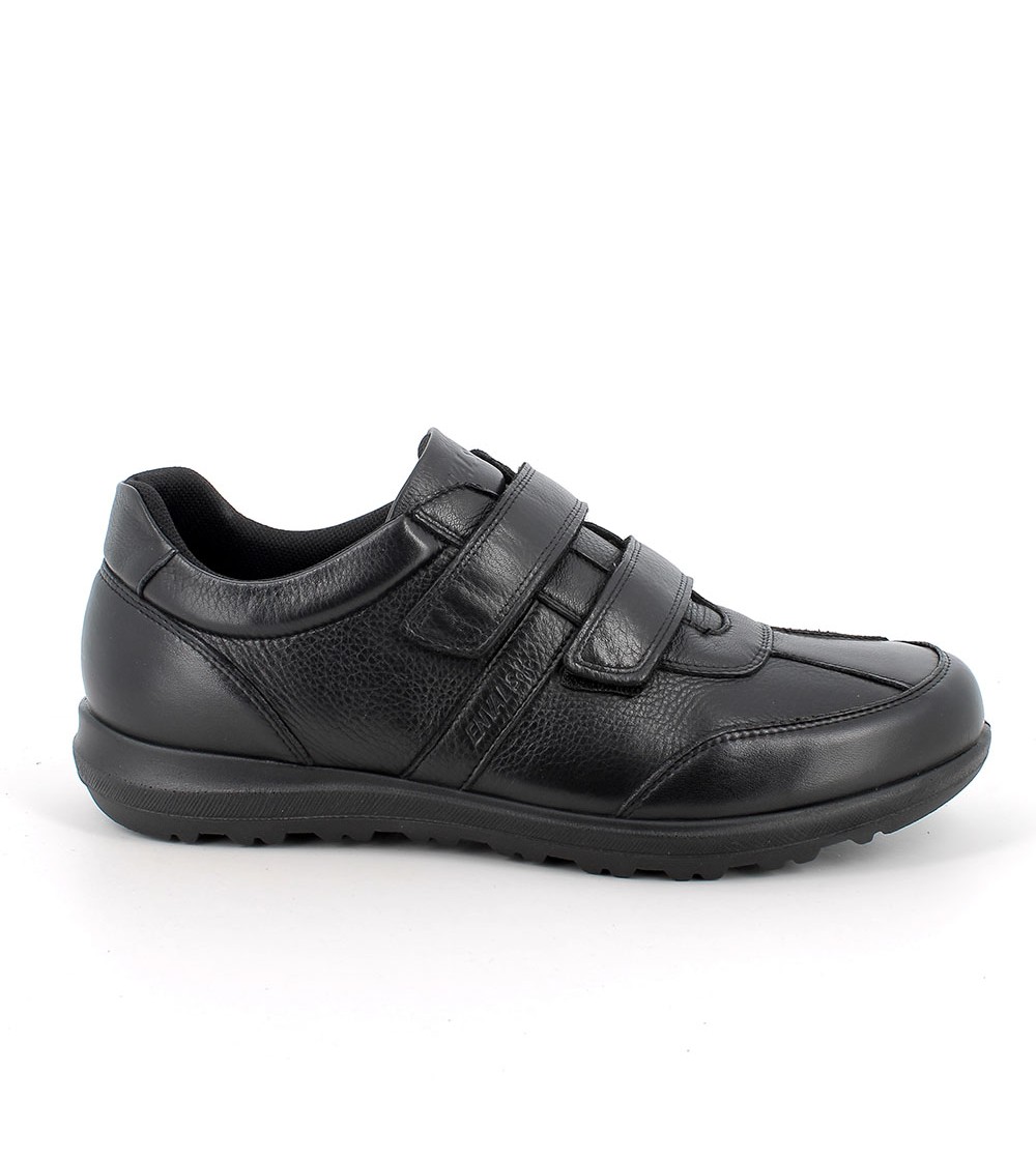 Enval Soft Sneakers Uomo Comfort 2 Velcro Nappa Nero