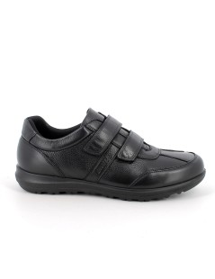 Enval Soft Sneakers Uomo Comfort 2 Velcro Nappa Nero