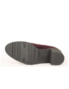 F.lli Tomasi Mocassino Tacco con Elastico Camoscio Prugna