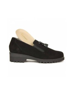 F.lli Tomasi Mocassino Slipon Comfort Nappine Camoscio Nero