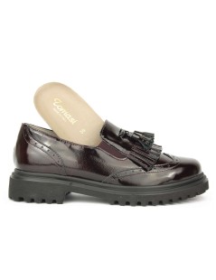 F.lli Tomasi Mocassino Coda Rondine Nappine Frangia Bordeaux