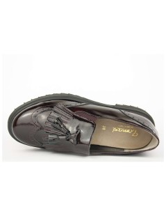 F.lli Tomasi Mocassino Coda Rondine Nappine Frangia Bordeaux