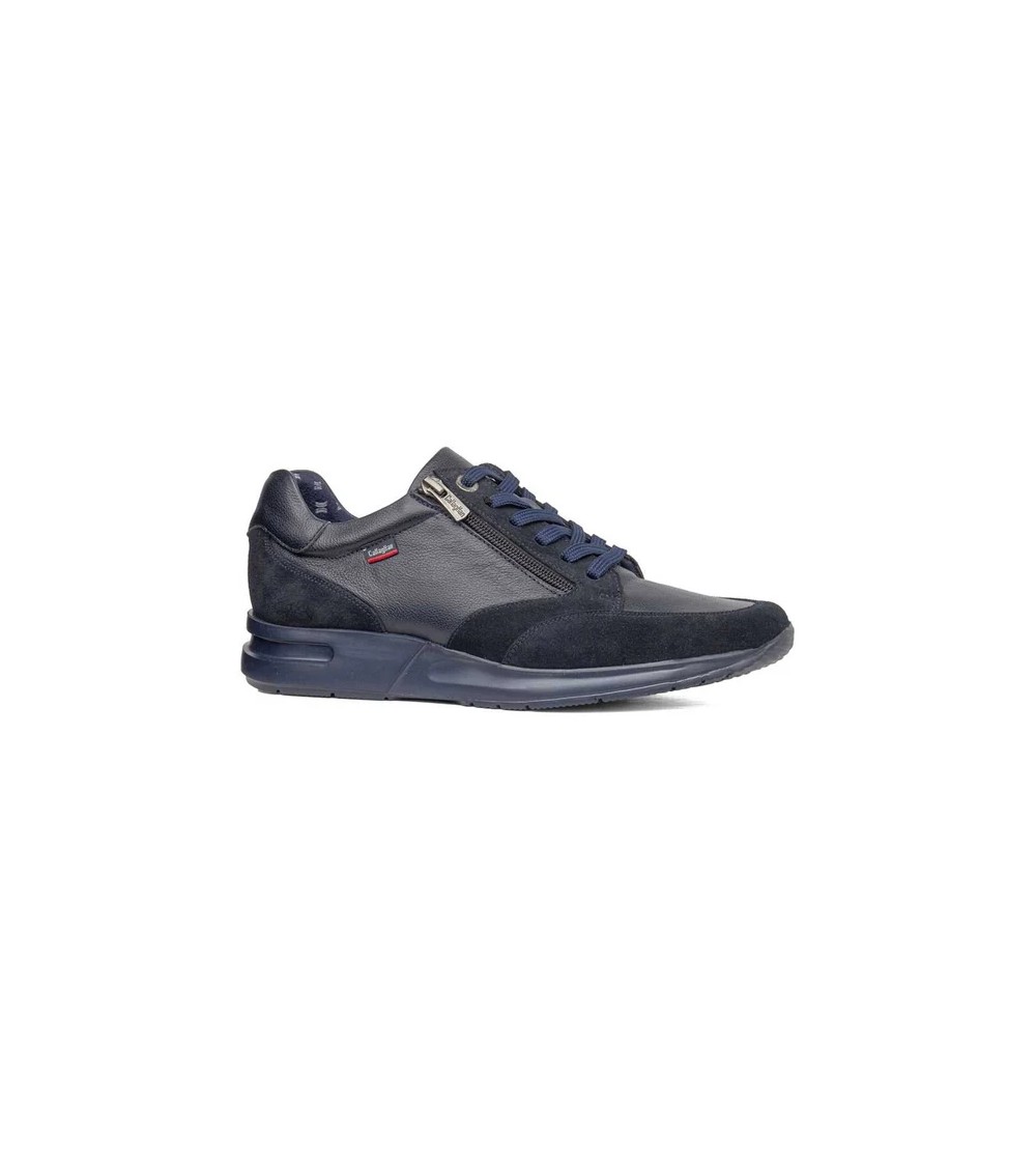 Callaghan Sneakers Goliat Hog Zip Laterale Camoscio Blu