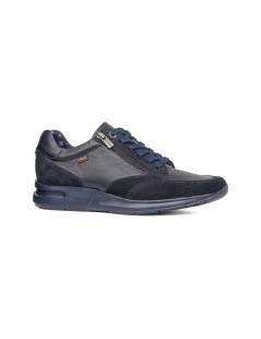 Callaghan Sneakers Goliat Hog Zip Laterale Camoscio Blu