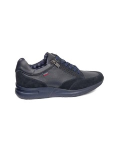 Callaghan Sneakers Goliat Hog Zip Laterale Camoscio Blu