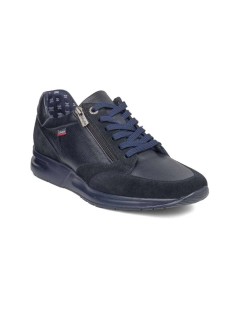 Callaghan Sneakers Goliat Hog Zip Laterale Camoscio Blu