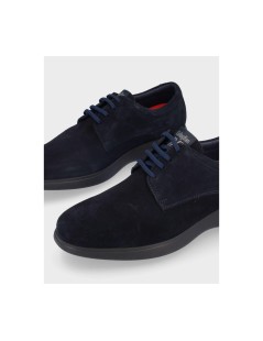 Callaghan Stringate Derby Elegance Fondo Gomma Nabuk Blu