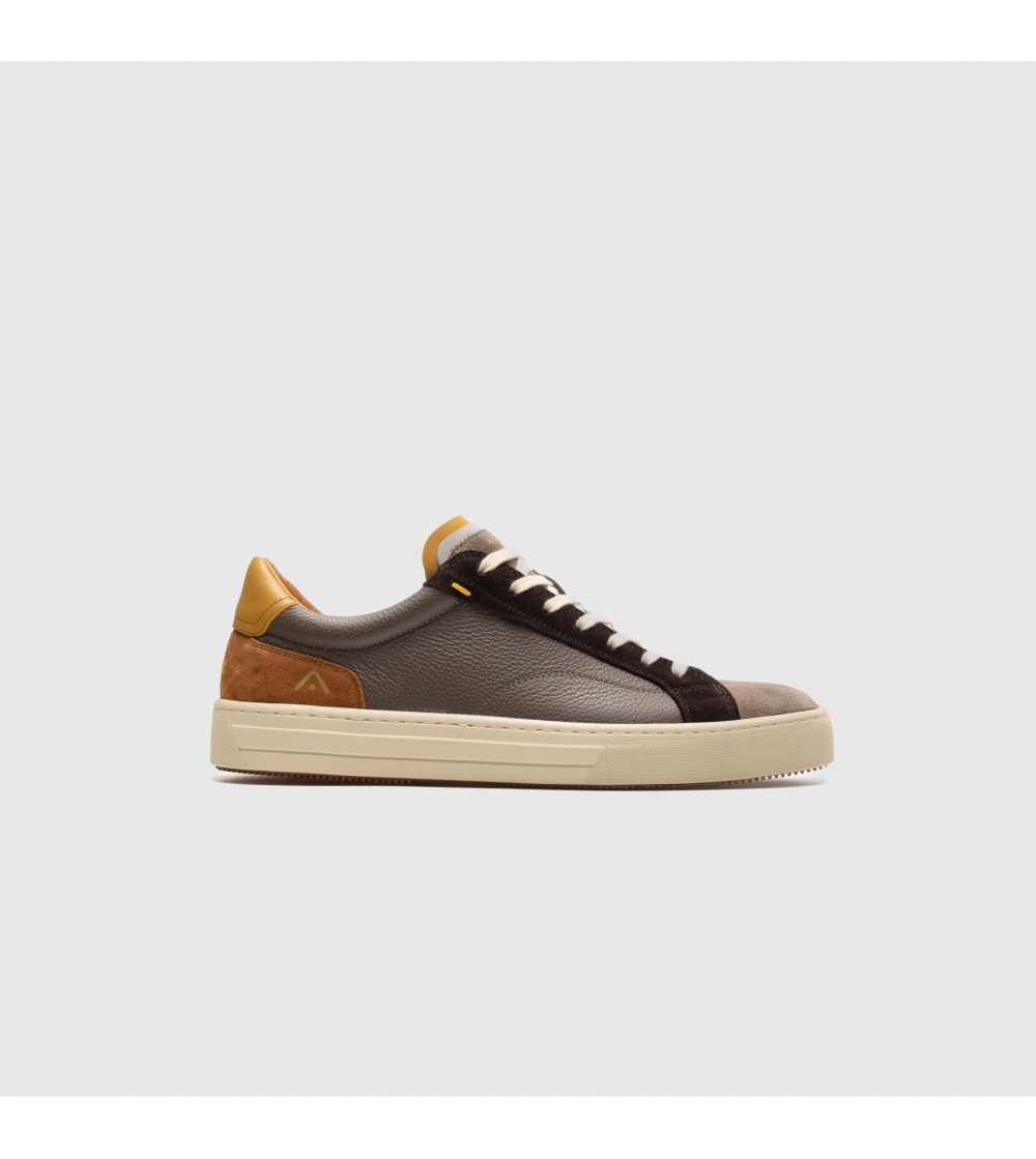 Ambitious Sneakers Cassetta Anopolis Pelle Taupe Marrone