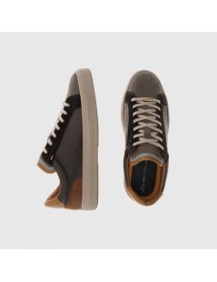 Ambitious Sneakers Cassetta Anopolis Pelle Taupe Marrone