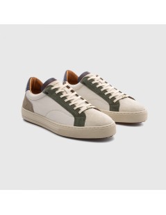 Ambitious Sneakers Cassetta Anopolis Pelle Bianco Verde