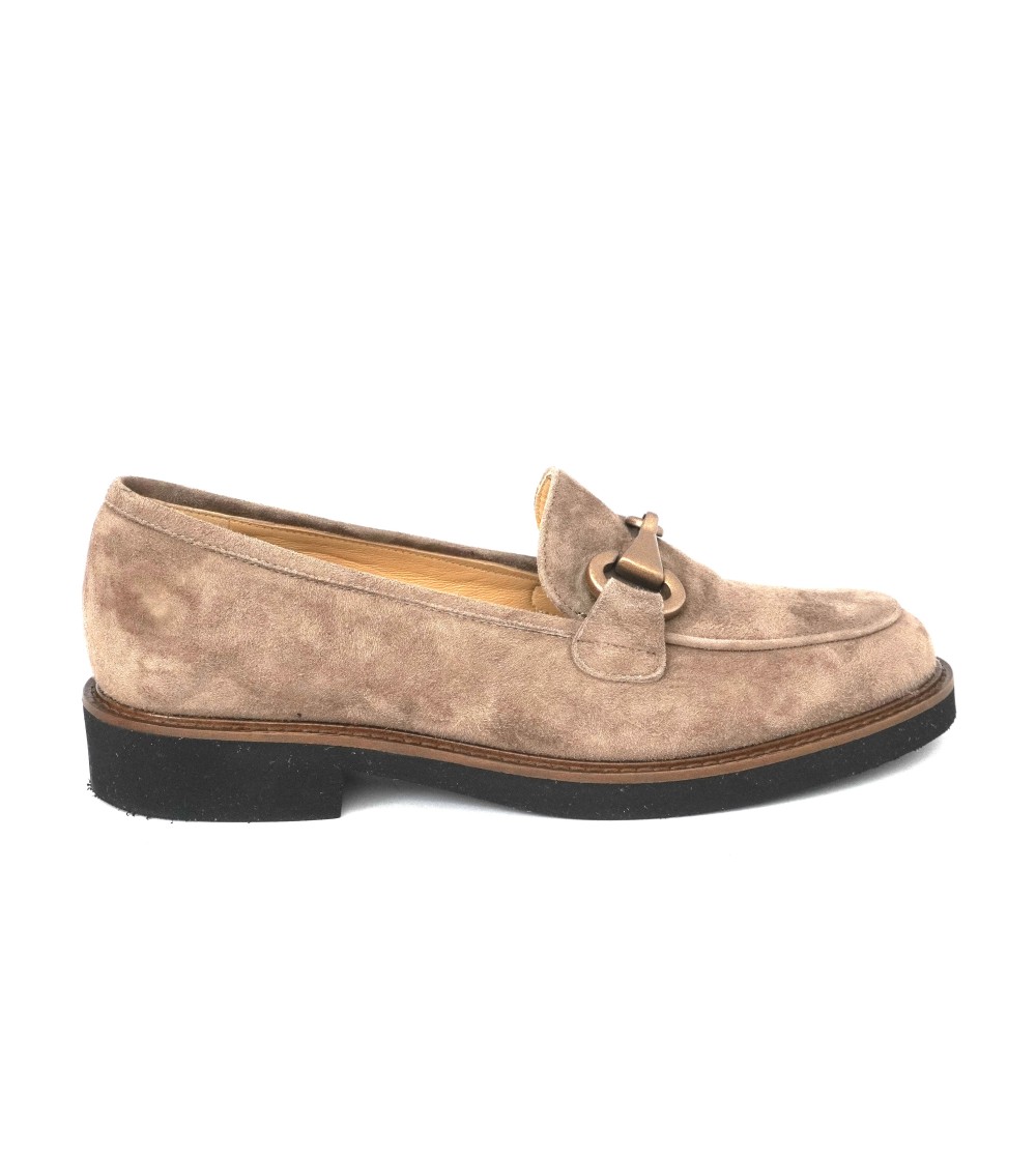 Luca Grossi Mocassino College Guardiolo Morsetto Camoscio Acero